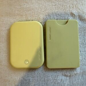 Velvet Caviar Butter Yellow MagSafe Wallet and Battery